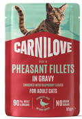 Carnilove® Paté Pouch Pheasant Fillets in Gravy with Raspberryfor Adult Cats 85gr